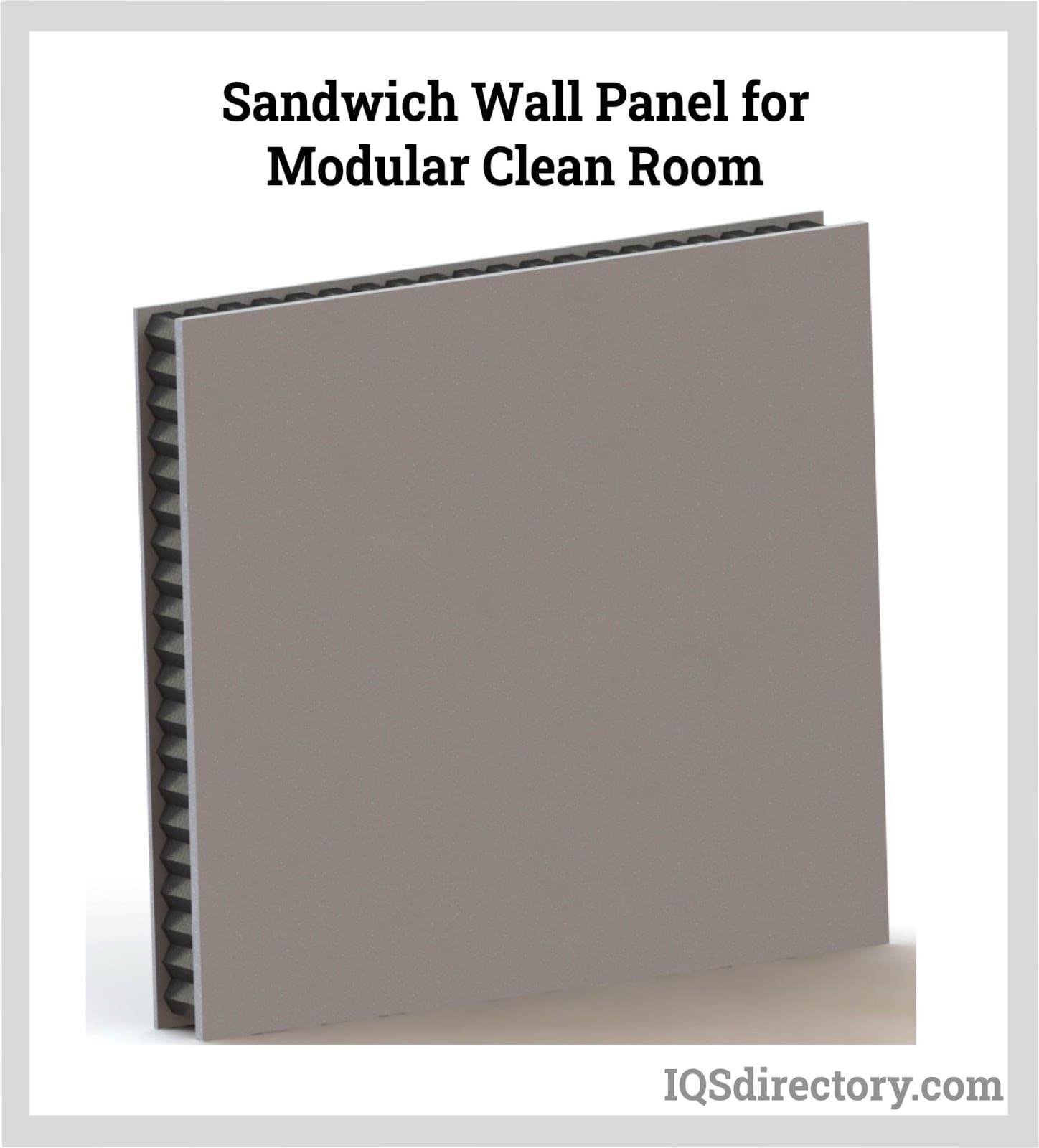 sandwich wall panel for modular clean room
